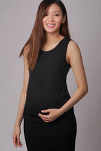 Sophia Black Maternity & Nursing Work Dress